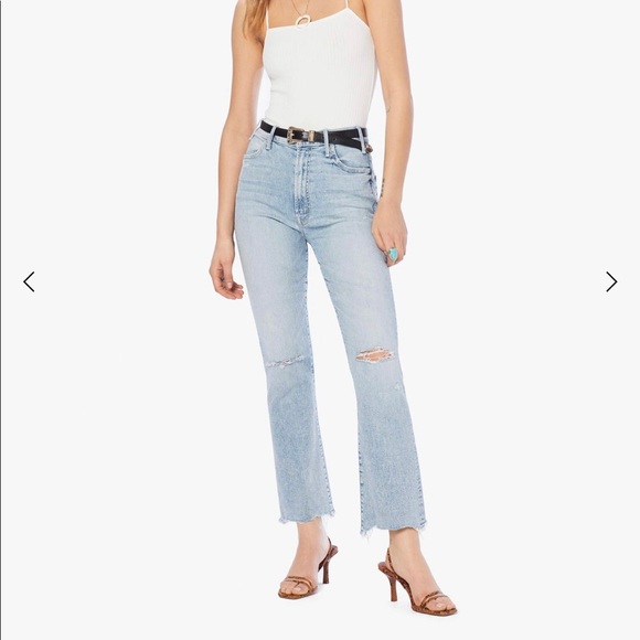 mother the hustler ankle chew jeans